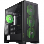 Gamemax LEADER 2 BK, Tempered Glass, Black LEADER 2 BK