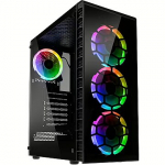 Kolink Observatory Lite, RGB, Tempered Glass, Black OBSERVATORY LITE