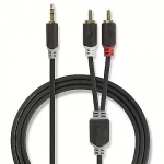 Nedis 3.5mm to 2x RCA, 1m CABW22200AT10