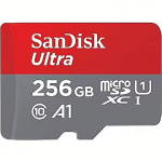 Western Digital SanDisk Ultra, microSDXC, 256GB, UHS-I, U1, V10 +Adapter SDSQUAC-256G-GN6MA