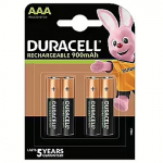 Duracell AAA/HR3, 900mAh, x4 Duracell aku AAA/HR3 900mAh 4szt