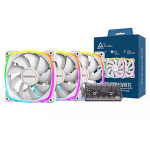 Montech AX120 PWM ARGB, 3 Pack, White AX120 3 IN 1 PACK (W)