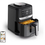 Tefal Easy Fry Silence EY5568E0 fryer Single 5 L Stand-alone Hot air fryer Black, Stainless steel EY5568E0