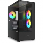 Sharkoon SK6 ARGB, Tempered Glass, Black 4044951045068