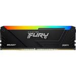 Kingston FURY Beast RGB Black, DDR4, 32GB, 3600MHz, CL18, Single stick KF436C18BB2A/32