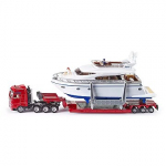 Siku Tractor-car platform with yacht S-1849