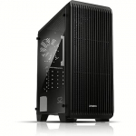 Zalman S2, Tempered Glass, Black S2 TG