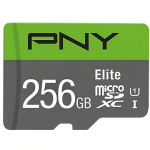 PNY Technologies Elite, microSDXC, 256GB, UHS-I, U1, V10 +Adapter P-SDU256V11100EL-GE