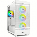 Sharkoon Rebel C50 RGB, Tempered Glass, White 4044951038251
