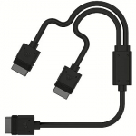 Corsair iCUE Link Y-Cable, Straight, 0.60m CL-9011124-WW