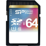 Silicon Power Elite, SDXC, 64GB, Class 10, UHS-I, U1 SP064GBSDXAU1V10