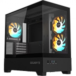 Gigabyte C201 PANORAMIC, Tempered Glass, Black GB-C201P