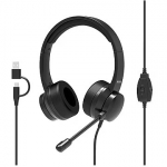 Port Connect | USB Comfortable Stereo Office Microphone Headset | Built-in microphone | Wired | Black 901605