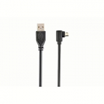 Gembird USB-A to MicroUSB, Double-Sided, Angle, 1.8m CCB-USB2-AMmDM90-6