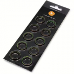 EK Water Blocks EK-Quantum Torque Color Ring 10-Pack STC 10/16, Green 3831109816578