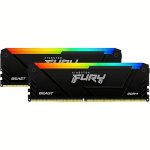 Kingston 64GB, DDR4, 3200MHz, CL16, Kit of 2, Fury Beast RGB KF432C16BB2AK2/64