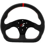 Simagic D-Shaped Steering Wheel Rim 325mm without HUB, leather,S403 P-325D(LEATHER)