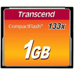 Transcend 133x, Compact Flash Card, 1GB TS1GCF133