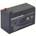 EMU BATTERY 12V 9AH VRLA/EV9-12 T2 EUROPOWER EV9-12T2
