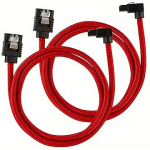 Corsair Premium Sleeved SATA 6Gbps, Angle, 0.6m (2pack) CC-8900284