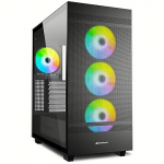 Sharkoon Rebel C50 RGB, Tempered Glass, Black 4044951038244
