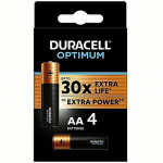 Duracell AA/LR6, x4 Duracell Optimum AA LR6 4szt