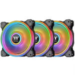 Thermaltake Riing Quad 14 RGB TT Premium Edition, 3 Pack, Black CL-F089-PL14SW-A