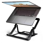 Axagon STND-LAB Laptop-St&auml;nder, h&ouml;henverstellbar, faltbar, Aluminium - grau STND-LAB