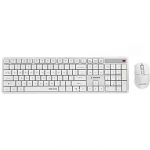 Gembird Klaviatūra un pele Gembird Desktop set Silent key Pro Business wireless US White KBS-WMS-01-W