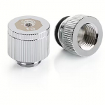 Bitspower Touchaqua Water Exhaust Fitting G1/4, Glorious Silver, 2pcs BPTA-EFW-V2-GS