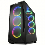Sharkoon REV300 RGB, Tempered Glass, Black 4044951032129