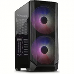 Inter-Tech IT-3503 AIRSTREAM, Tempered Glass, Black 88881353