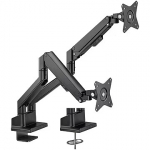 Goobay double monitor mount with gas spring (black, for 2 monitors from 17" - 32" (43 - 81cm)) 70814