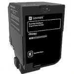Lexmark Corporate 74C2HKE Laser Toner Cartridge, Black 74C2HKE