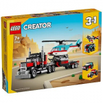 Lego Flatbed Truck with Helicopter 31146