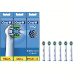 Braun toothbrush heads Precision Clean Pro, 6pcs, White EB20RX-6