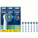 Braun Oral-B Cross Action Pro, 6 pcs, white - Spare brushes EB50-6