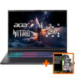 Acer | Nitro 18 AI AN18-61-R40J | Obsidian Black | 18 " | IPS | WQXGA | 2560 x 1600 pixels | AMD Ryzen AI 7 | 350 | 16 GB | DDR5 | Solid-state drive capacity 1000 GB | NVIDIA GeForce RTX 5070 | GDDR7 | 8 GB | Windows 11 Home | 802.11ax | Bluetooth ve ...