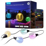 Govee Outdoor String Lights | Oświetlenie LED RGBICW | Zewnętrzne, 15m, 2.4GHz Wi-Fi + BT H7025CB1