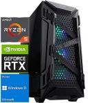 TopPC AMD Ryzen 5 Gaming Powered by ASUS, Ryzen 5 5600X, 16GB (2x8) DDR4, GeForce RTX 3050, 1TB NVMe, Windows 11 Home DATK197-1423784