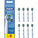 Braun toothbrush heads Precision Clean Pro, 8pcs, White EB20RX-8