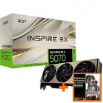 MSI GeForce RTX 5070, 12GB GDDR7, INSPIRE 3X OC (DLSS 4) G5070-12I3C