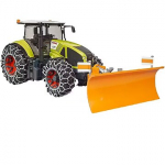 Bruder Claas Axion 950 with snow chains and snow blade 03018