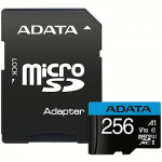 ADATA microSDXC, 256GB, Class 10 + SD Adapter AUSDX256GUICL10A1-RA1