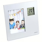 Omega photo frame & thermometer OWSPF01, White  OWSPF01