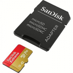 Sandisk Extreme, microSDXC, 128GB, UHS-I, U3, V30 +Adapter SDSQXAA-128G-GN6MA