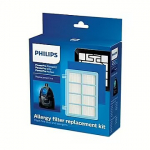 Philips Replacement Kit FC8010/02, Allergy H13 filter replacement kit compatible with Philips PowerPro Compact, PowerPro Active and PowerPro City ranges FC8010/02