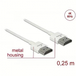 Delock High Speed HDMI, Slim. 0.25m 85120