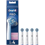 Braun Oral-B Sensitive Clean PRO, 4 pcs, white - Extra brushes EB60-4NEW