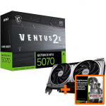 MSI GeForce RTX 5070, 12GB GDDR7, VENTUS 2X OC (DLSS 4) V532-003R